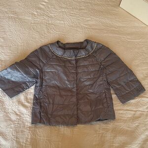 MonnaLisa Silver Quilted Jacket